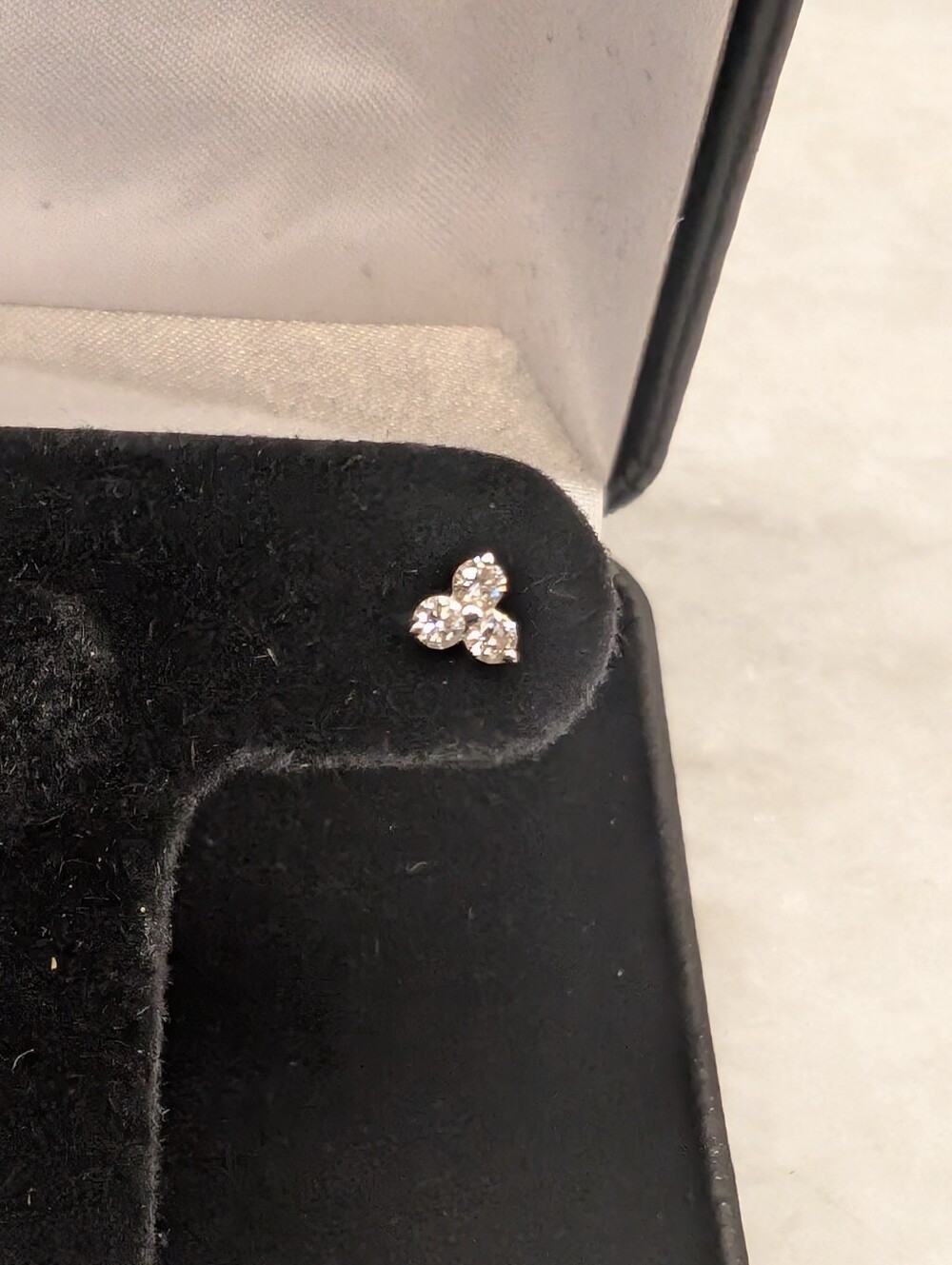 Maria Tash Inspired Trinity Threaded Stud
